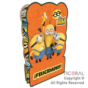 MINIONS PIATA CARTON x 1